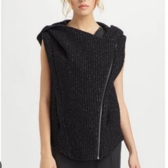 Helmut Lang Merino Wool hooded vest - Picture 2 of 6